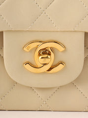 1997 Classic Flap Chain Bag, 23cm, Ivory