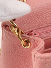 2003年頃製 キャビアスキンクラシックフラップチェーンバッグミニ ピンク