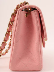 2003年頃製 キャビアスキンクラシックフラップチェーンバッグミニ ピンク