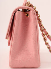 2003年頃製 キャビアスキンクラシックフラップチェーンバッグミニ ピンク