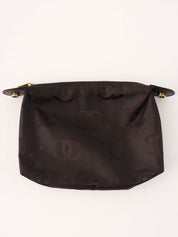 2000 Caviar Skin V-Stitch CC Mark Handbag Black