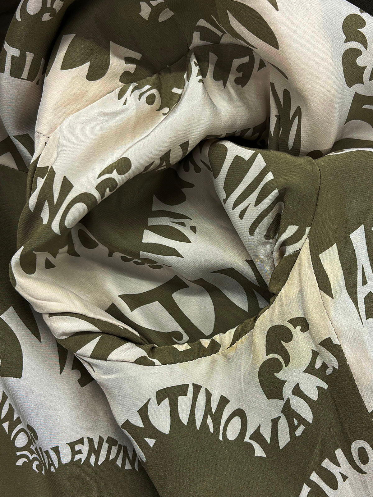 ランストーンスターボタンショートジャケット カーキ