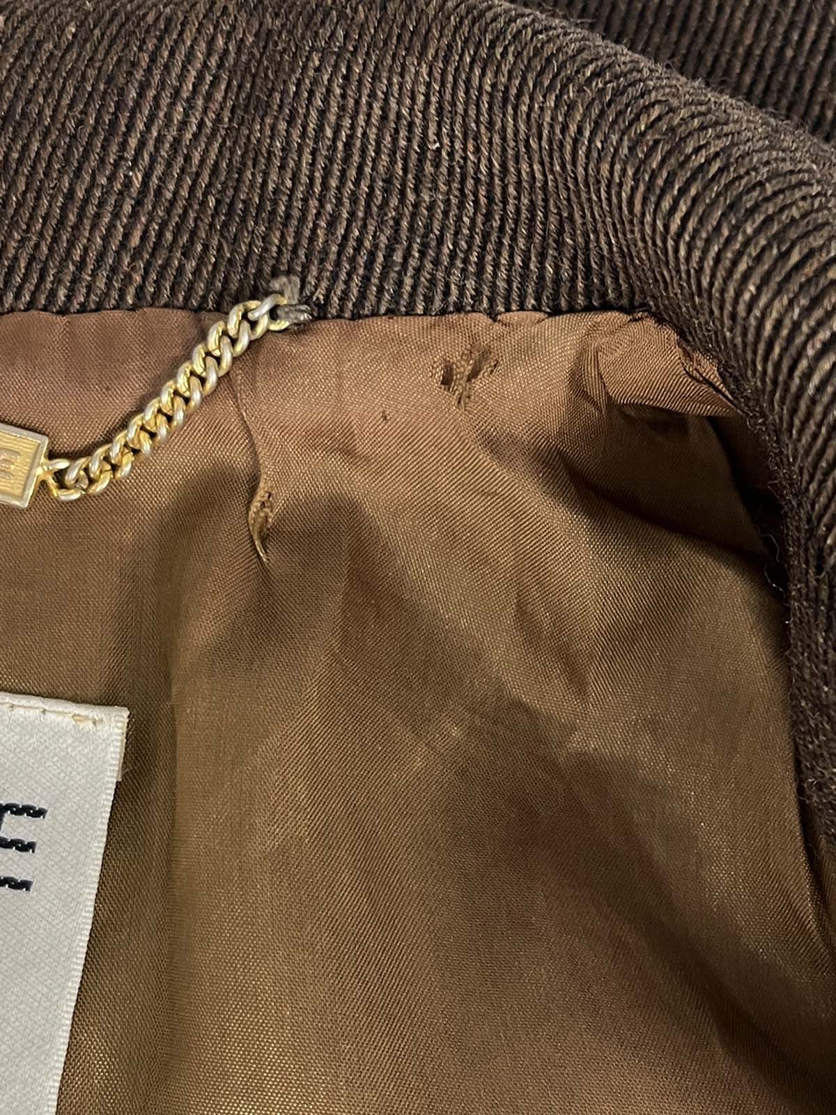 ウールロゴボタンセットアップ ブラウン