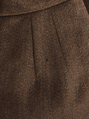 ウールロゴボタンセットアップ ブラウン