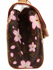 2003年村上隆合作款字母樱花包 复古棕/粉色