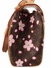 2003 Takashi Murakami Collaboration Monogram Cherry Blossom Sack Retro Brown/Pink