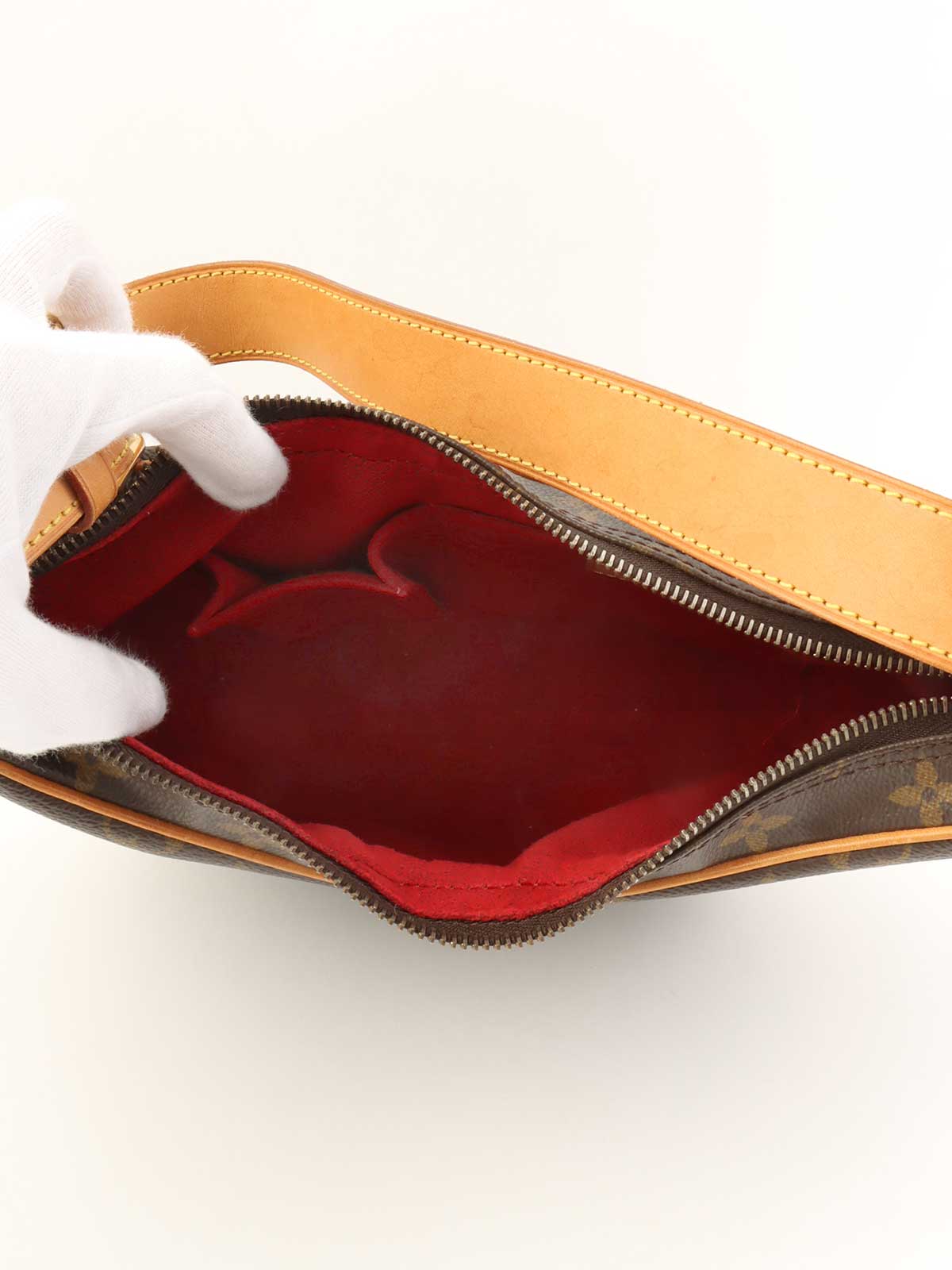 2003 Monogram 羊角面包 MM 棕色