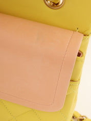 2000 经典翻盖链条包，25厘米，黄色