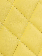 2000 经典翻盖链条包，25厘米，黄色