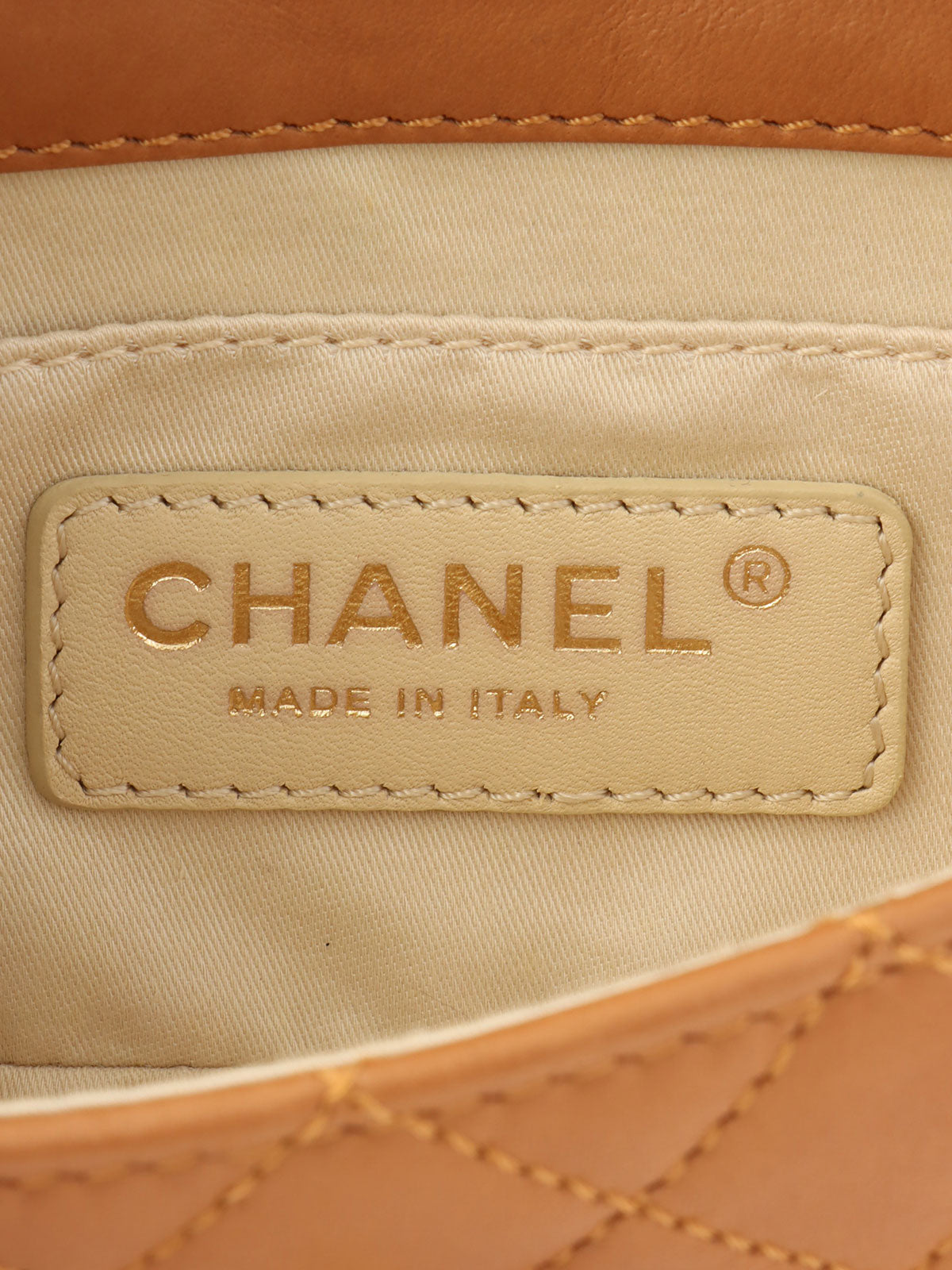 2014年頃製 CCターンロックチャームチェーンバッグミニ ブラウン