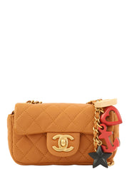 2014 CC Turn Lock Charm Chain Bag Mini Brown
