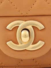 2014年頃製 CCターンロックチャームチェーンバッグミニ ブラウン