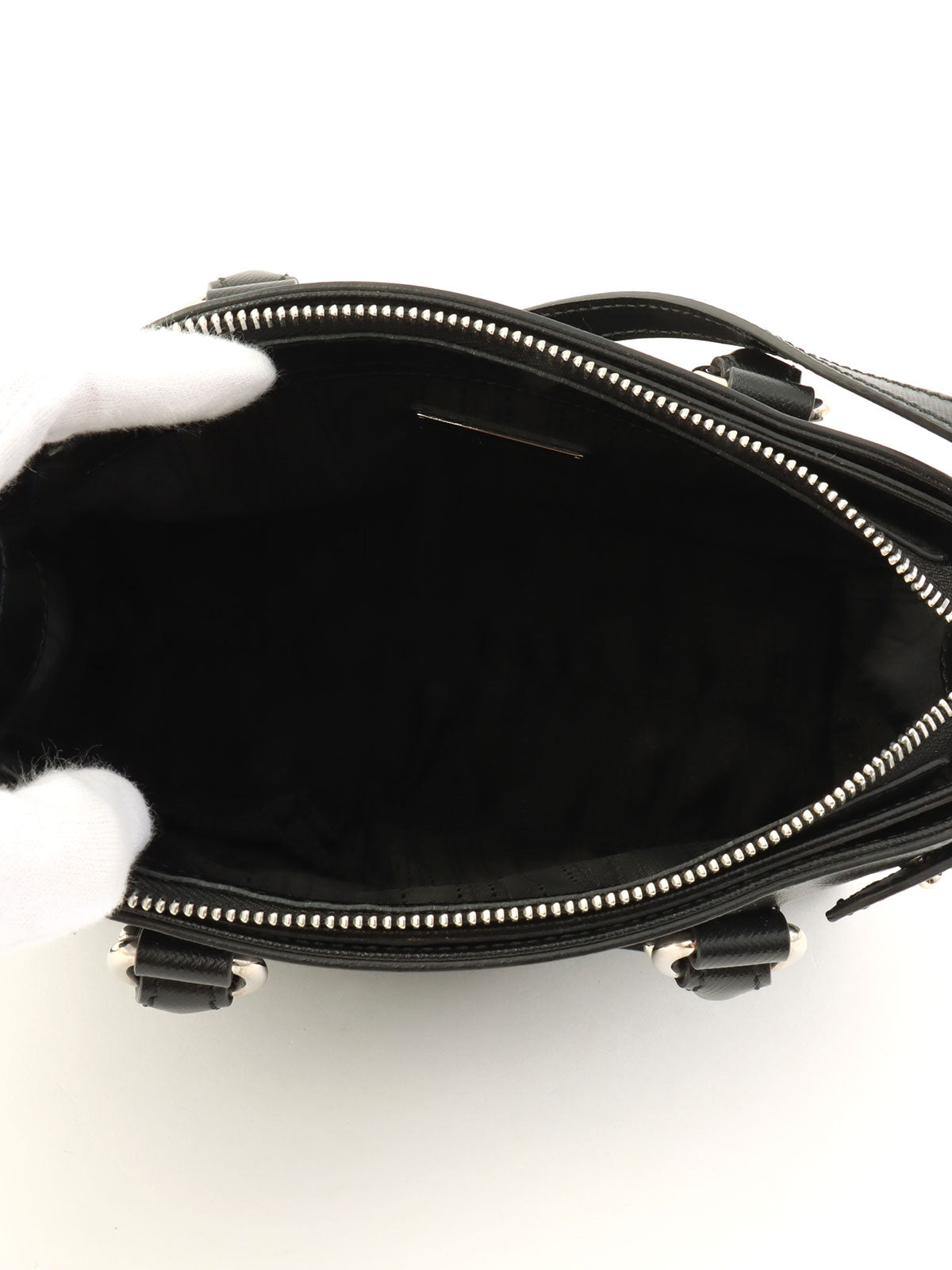 Gancini Plate 2-Way Bag Black