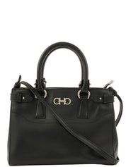 Gancini Plate 2-Way Bag Black