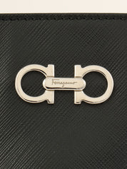 Gancini Plate 2-Way Bag Black