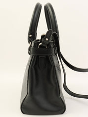 Gancini Plate 2-Way Bag Black