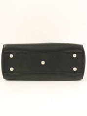Gancini Plate 2-Way Bag Black