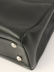 Gancini Plate 2-Way Bag Black