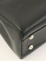 Gancini Plate 2-Way Bag Black