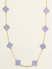 18K Vintage Alhambra 20 Motif Necklace in Blue/Gold