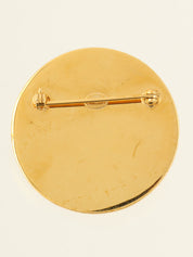 1997年製 ラウンドターンロックCCマークブローチ ゴールド