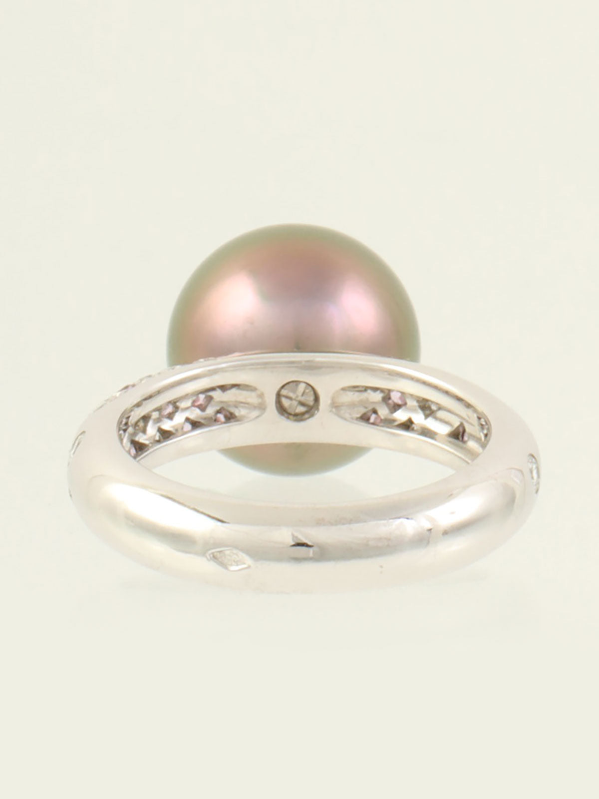 18K Diamond Soap Pretty Ring in Silver Pink