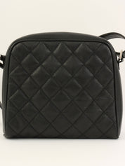 2008年頃製 キャビアスキンCCマークステッチショルダーバッグ ブラック