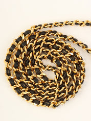 1998 Caviar Skin CC Mark Stitch 黑色迷你链条单肩包