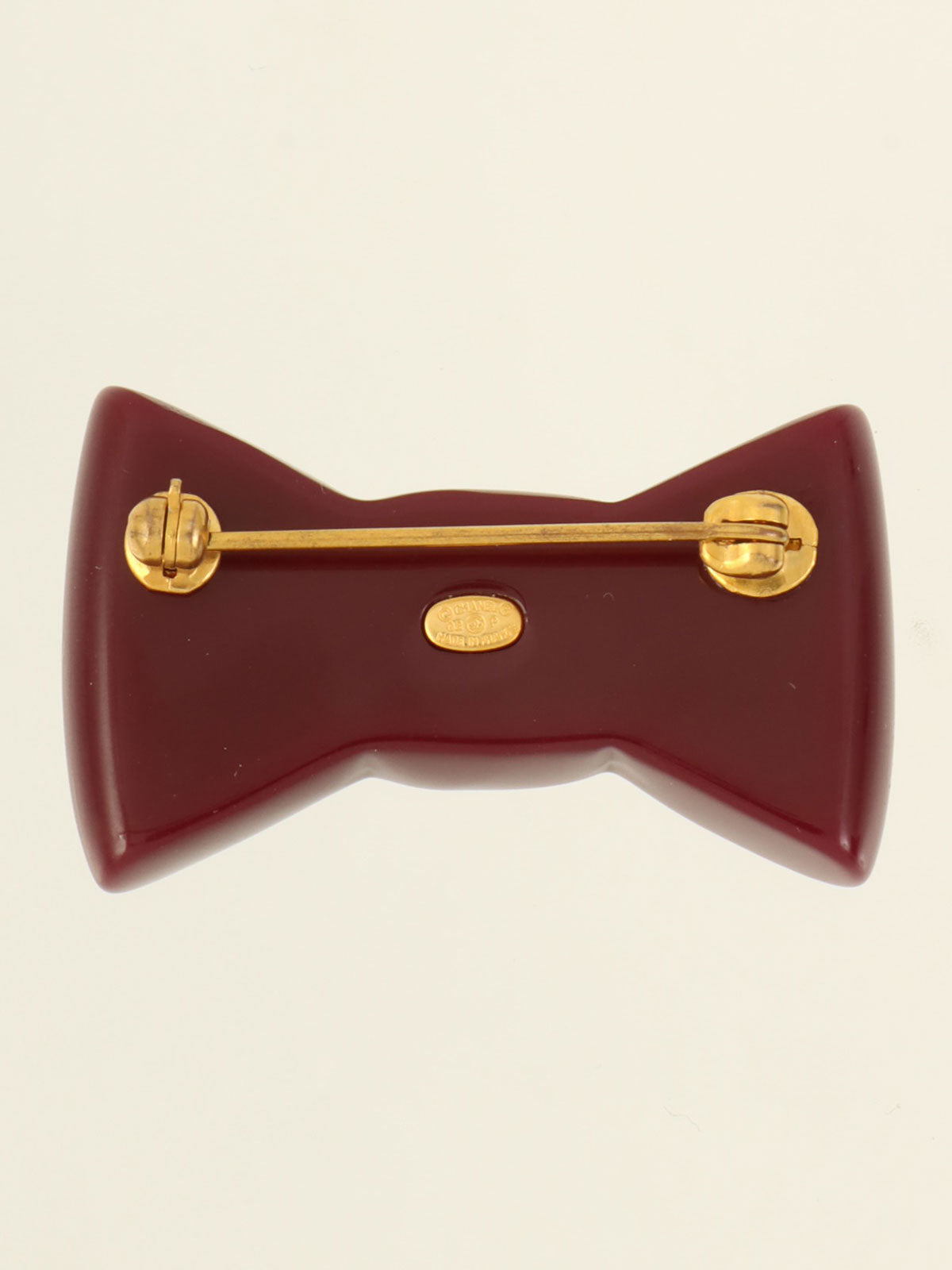 2002 Runstone CC Mark Ribbon Brooch, Bordeaux