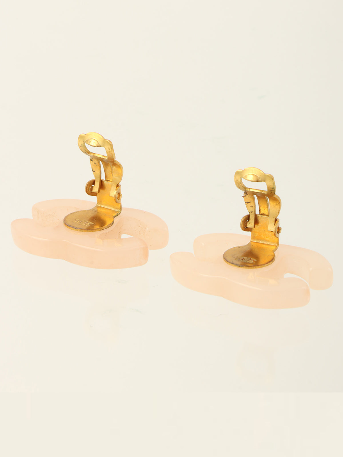 2001年製 CCマークイヤリング クリアピンク