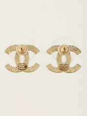 2007年製 ラメCCマークピアス ゴールド