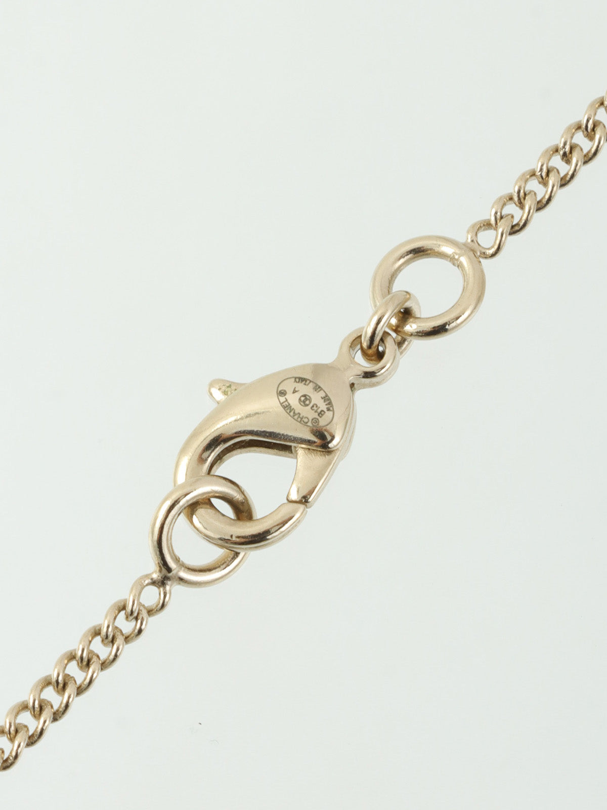 2013年製　CCマークデザインネックレス　ゴールド/マルチ