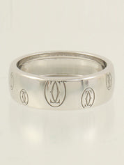 18K Happy Birthday Ring in White Gold