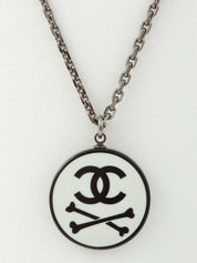 2003年製　CCマークボーンデザインネックレス　シルバー