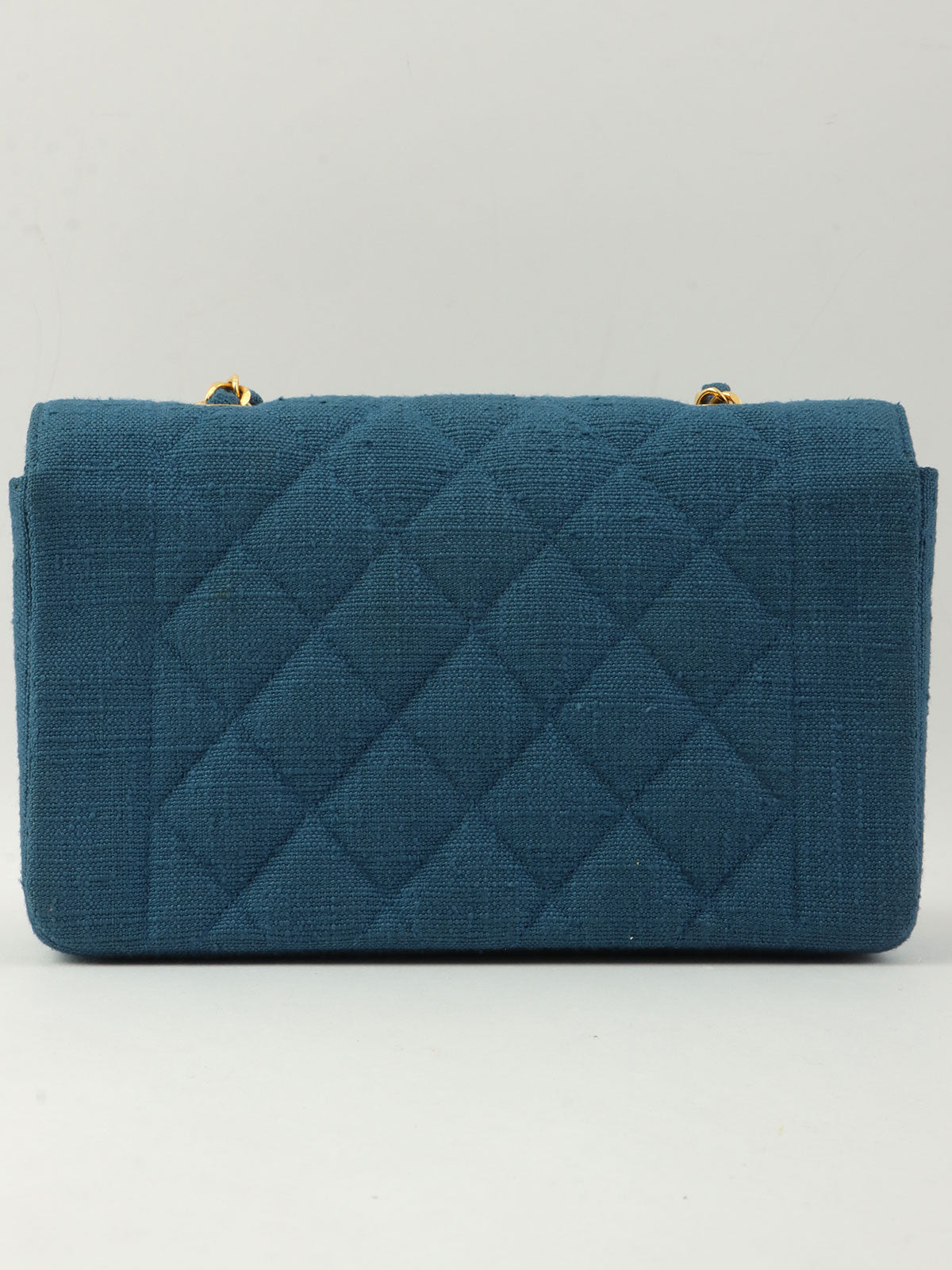 1992年頃製 ダイアナフラップチェーンバッグ22cm ブルー