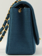 1992年頃製 ダイアナフラップチェーンバッグ22cm ブルー