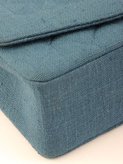 1992年頃製 ダイアナフラップチェーンバッグ22cm ブルー