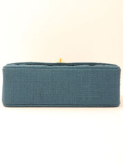 1992年頃製 ダイアナフラップチェーンバッグ22cm ブルー