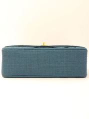 1992 Diana flap chain bag 22cm blue
