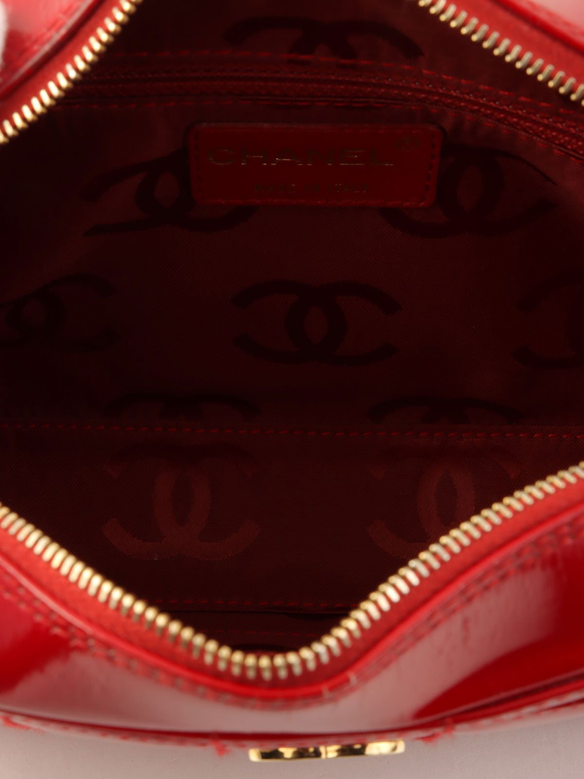 2001年頃製　チョコバーCCマークチェーンショルダーバッグ　レッド