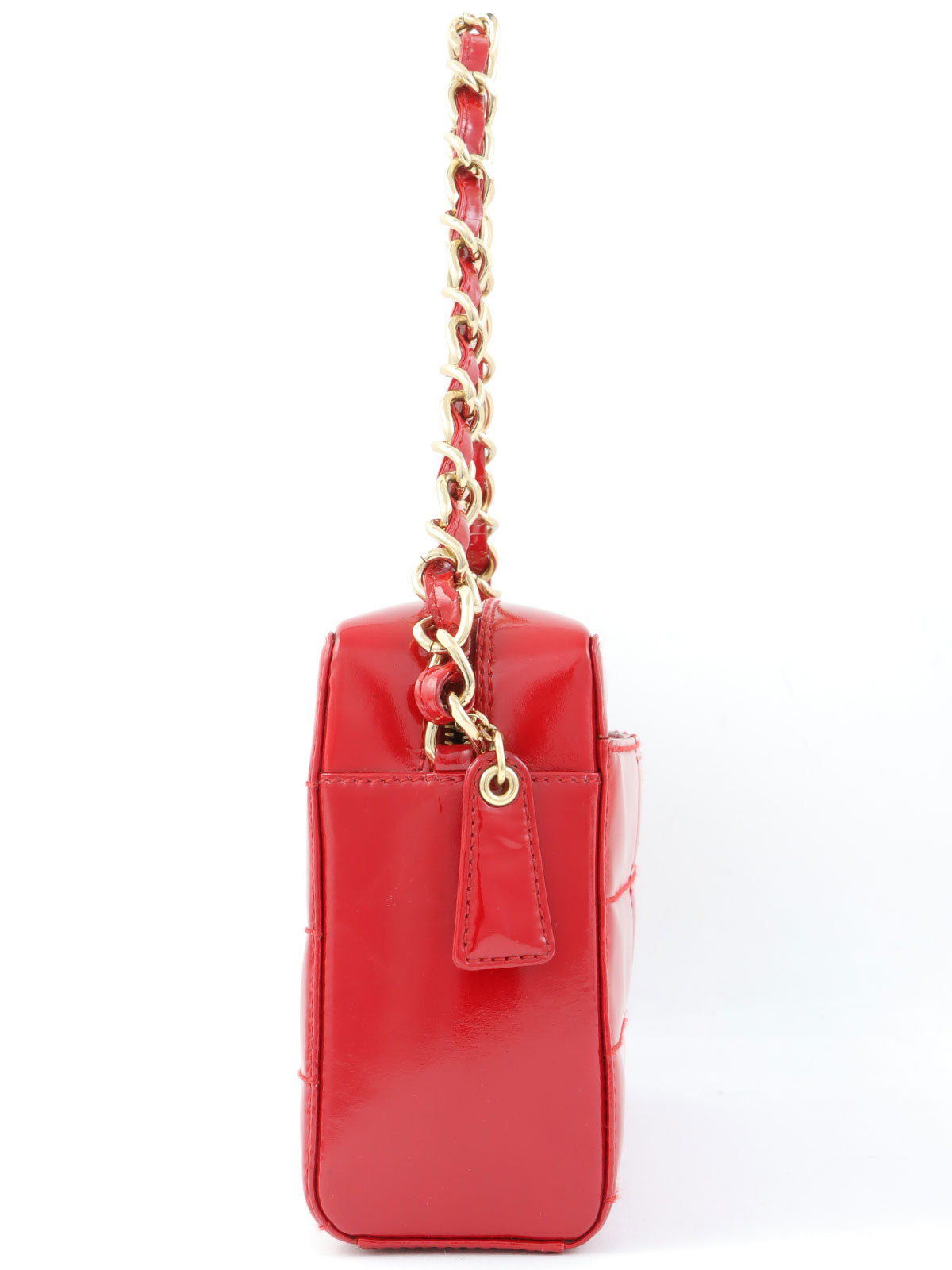 2001年頃製　チョコバーCCマークチェーンショルダーバッグ　レッド