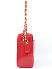 2001年頃製　チョコバーCCマークチェーンショルダーバッグ　レッド