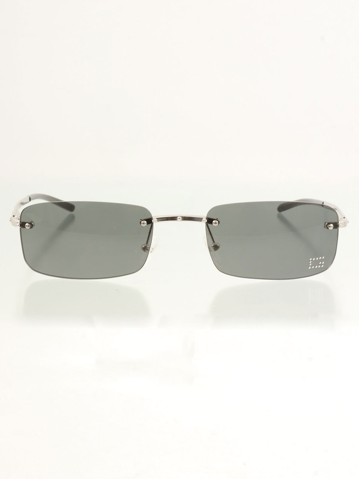 リムレスGロゴサングラス ブラック