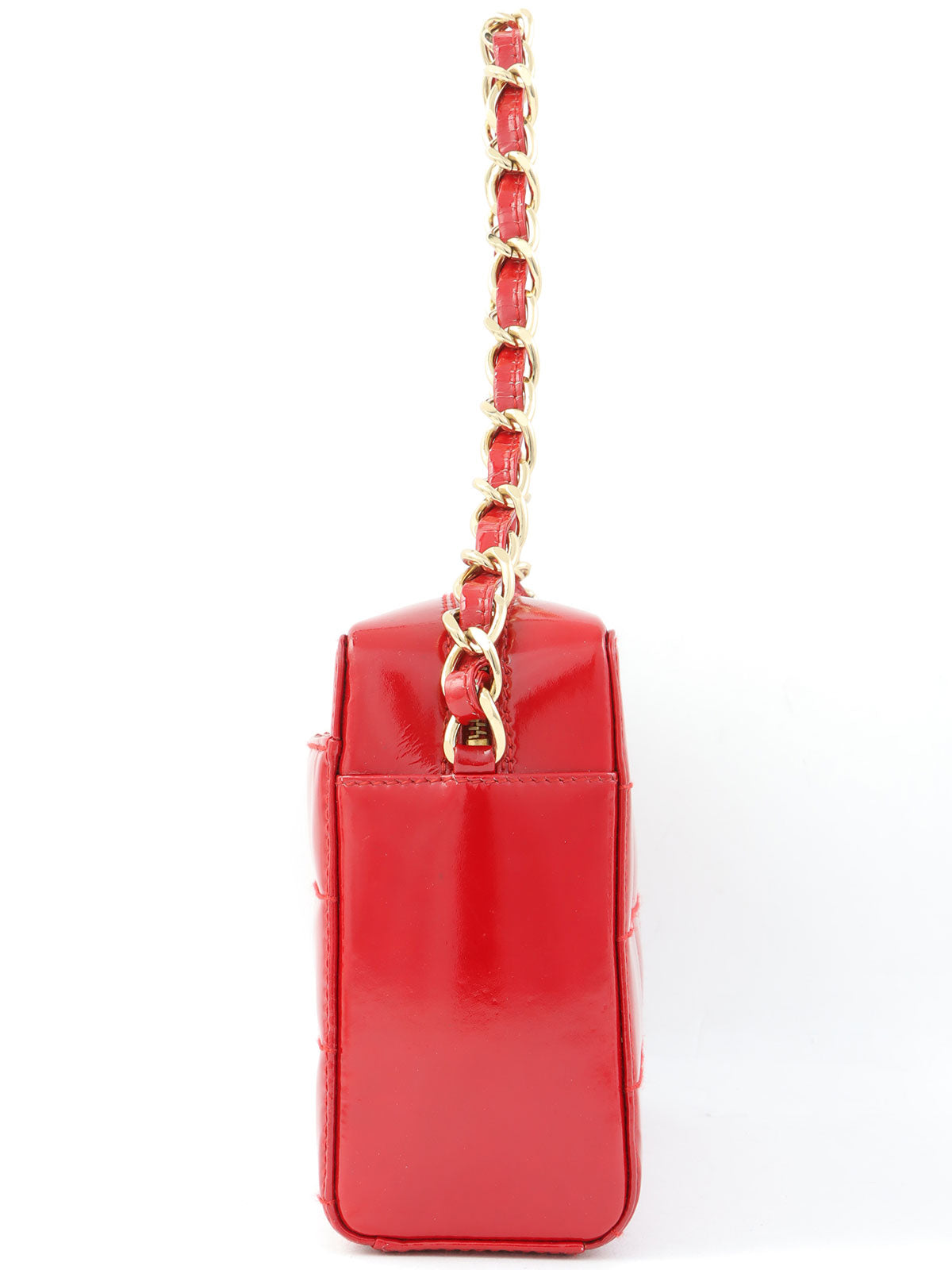 2001 Chocobar CC mark chain shoulder bag in red