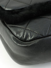 2008年頃製　マトラッセWチェーンファーショルダーバッグ　ブラック