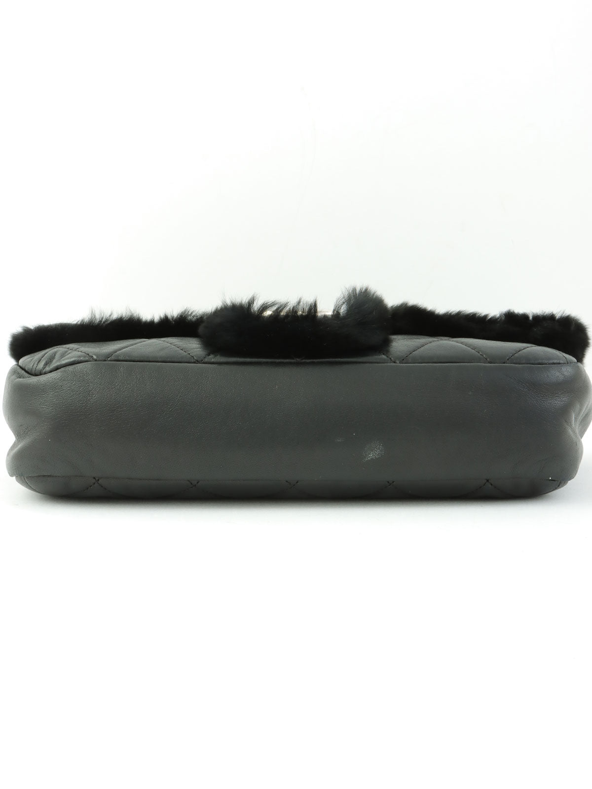 2008年頃製　マトラッセWチェーンファーショルダーバッグ　ブラック