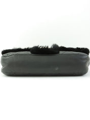 2008年頃製 マトラッセWチェーンファーショルダーバッグ ブラック