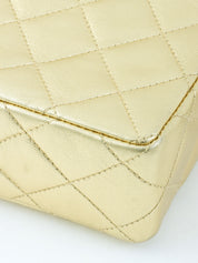 1997 Matelasse CC Mark Stitch Shoulder Bag Gold