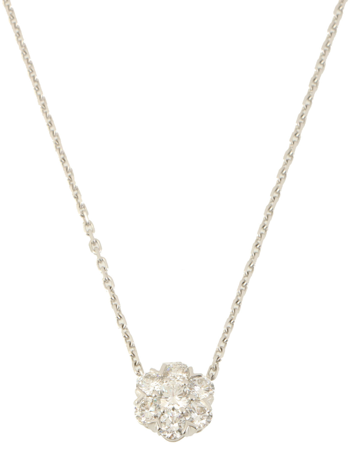 18KダイヤモンドフルーレットL シルバー