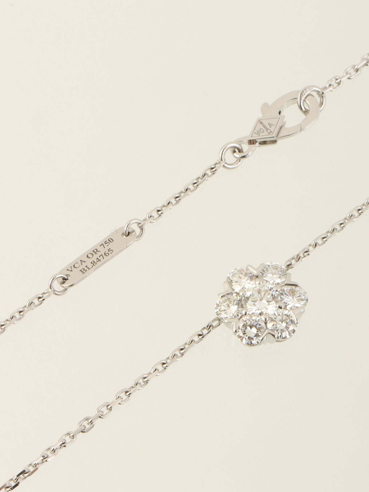 18KダイヤモンドフルーレットL シルバー